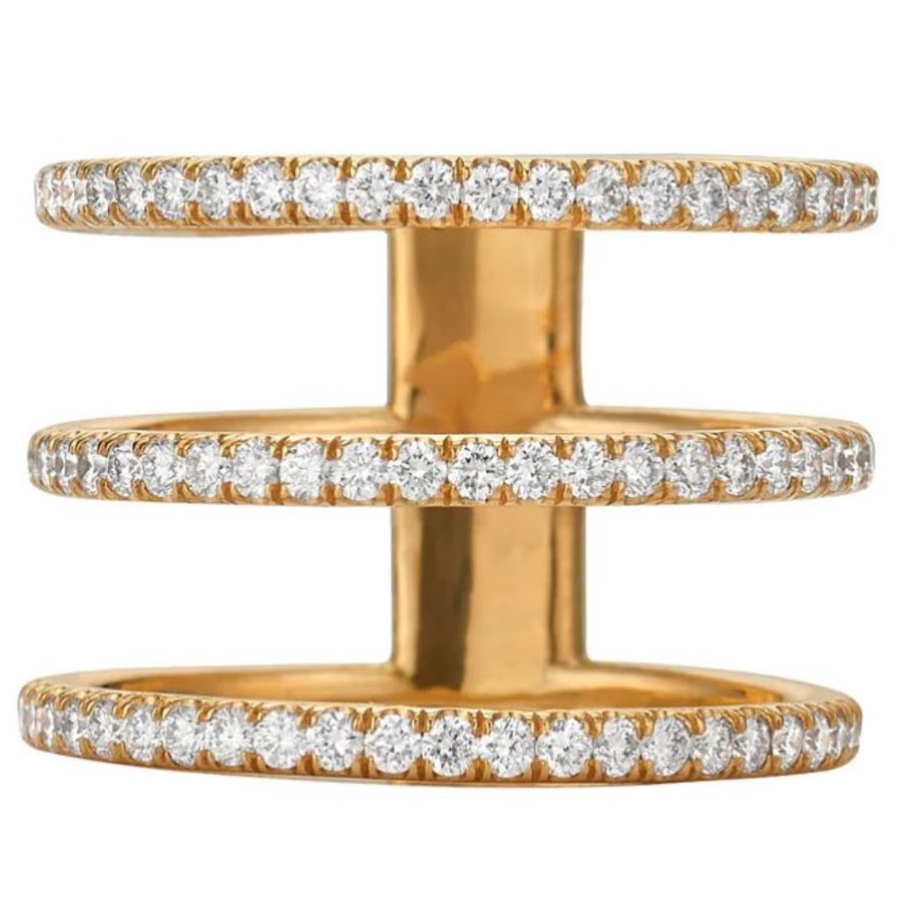 Diamond Triple Band Ring